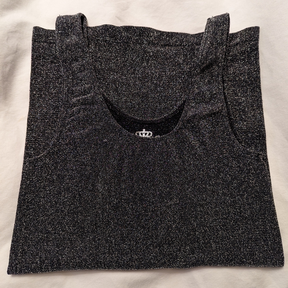 Sugarlips Tubular Tank Top - Black Glitter
